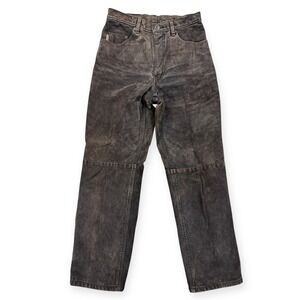 Vintage‎ Scotts Jeans Size 28 Dark Brown Suede Straight Leg Regular Fit